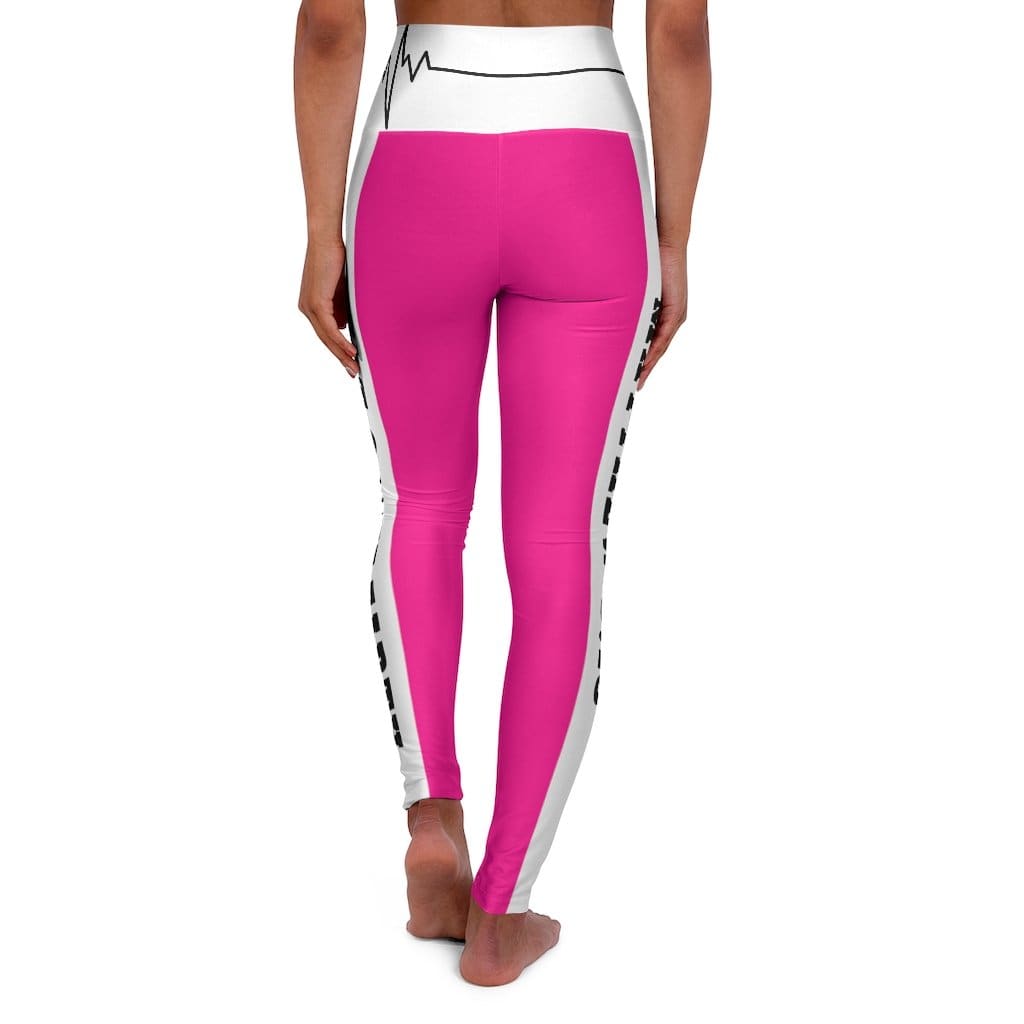 High Waisted Yoga Leggings Hot Pink Style Salt of the Earth Matthew 5:13