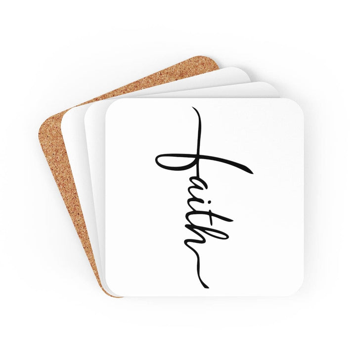 Home Decor Coaster Set - 4 Piece Home/office Faith Christian Inspiration