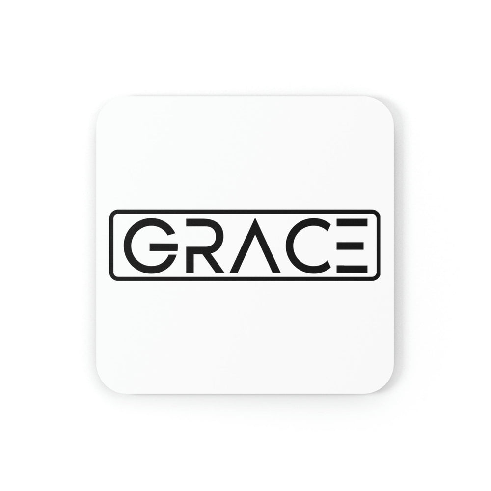 Home Decor Coaster Set - 4 Piece Home/office Grace Christian Inspiration Word