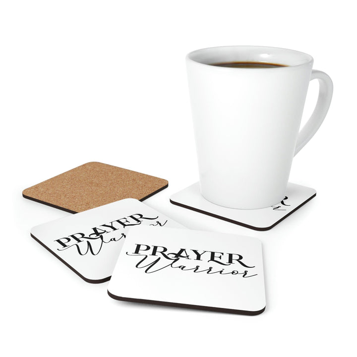 Home Decor Coaster Set - 4 Piece Home/office Prayer Warrior Christian