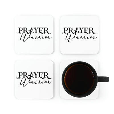 Home Decor Coaster Set - 4 Piece Home/office Prayer Warrior Christian