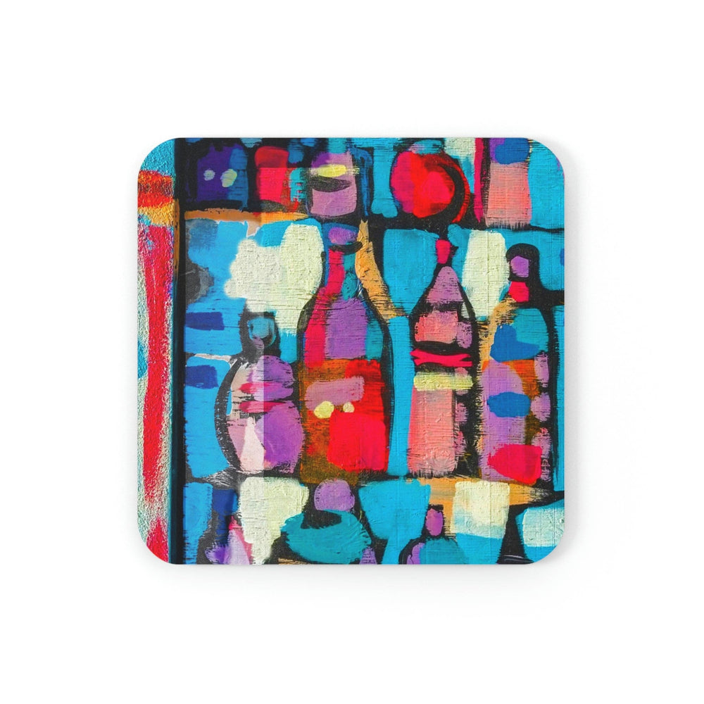 Home Decor Coaster Set - 4 Piece Home/office Sutileza Smooth Colorful Abstract