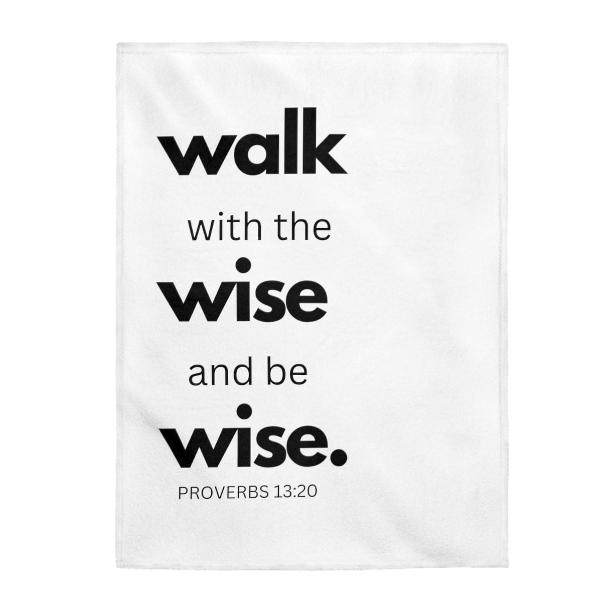 Home Decor Throw Blanket Sofa/bedding/travel Walk With The Wise And Be Wise