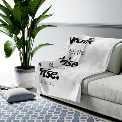 Home Decor Throw Blanket Sofa/bedding/travel Walk With The Wise And Be Wise