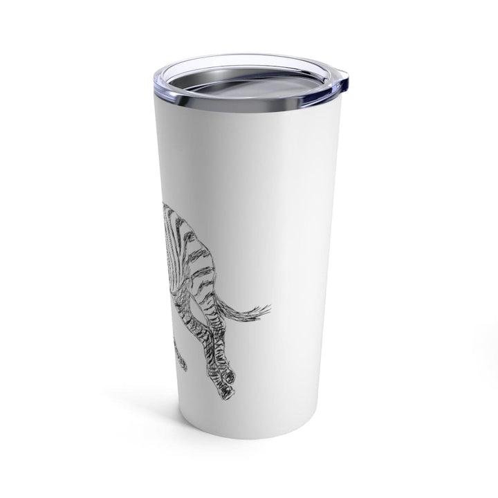 Home/travel Accessories Insulated Tumbler 20oz Galloping Zebra Line Art Drawing