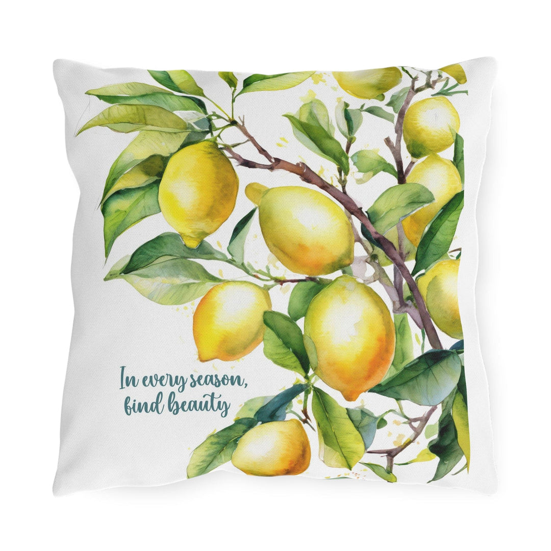 Decorative Indoor/outdoor Throw Pillow in Every Season Find Beauty Lemon Tree