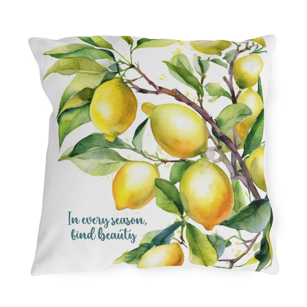 Decorative Indoor/outdoor Throw Pillow in Every Season Find Beauty Lemon Tree
