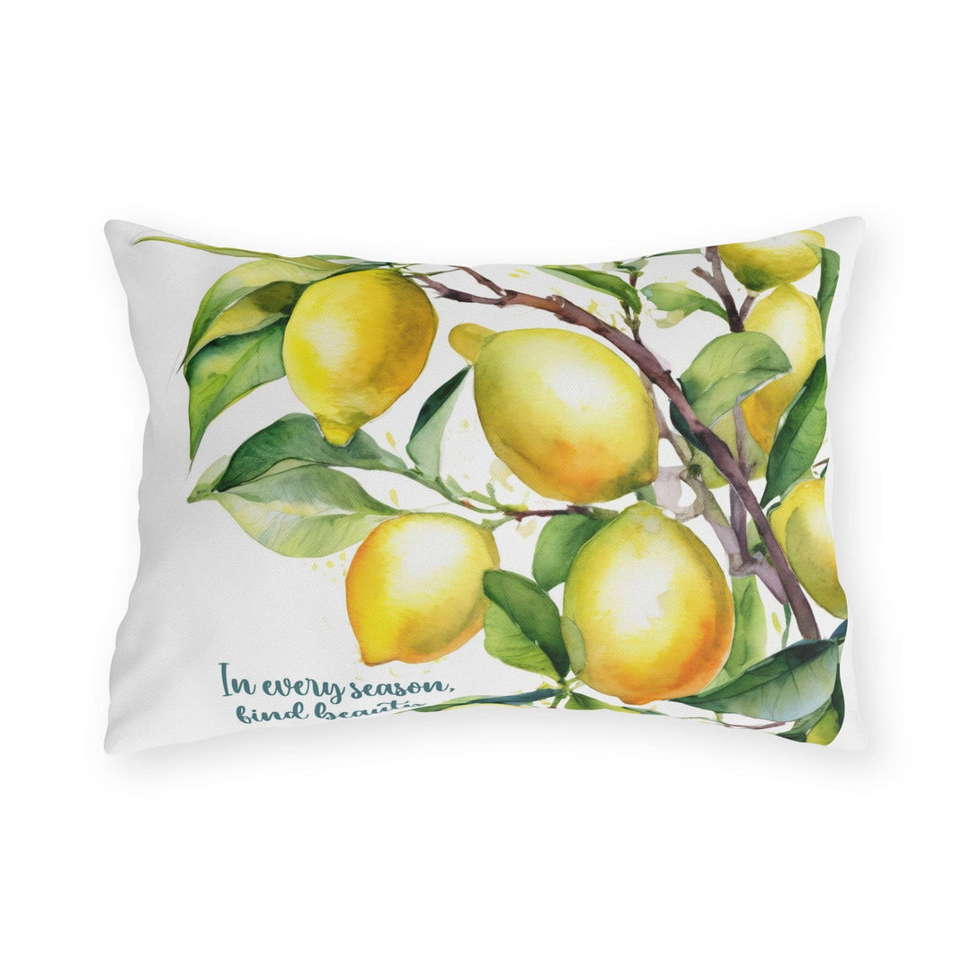 Decorative Indoor/outdoor Throw Pillow in Every Season Find Beauty Lemon Tree