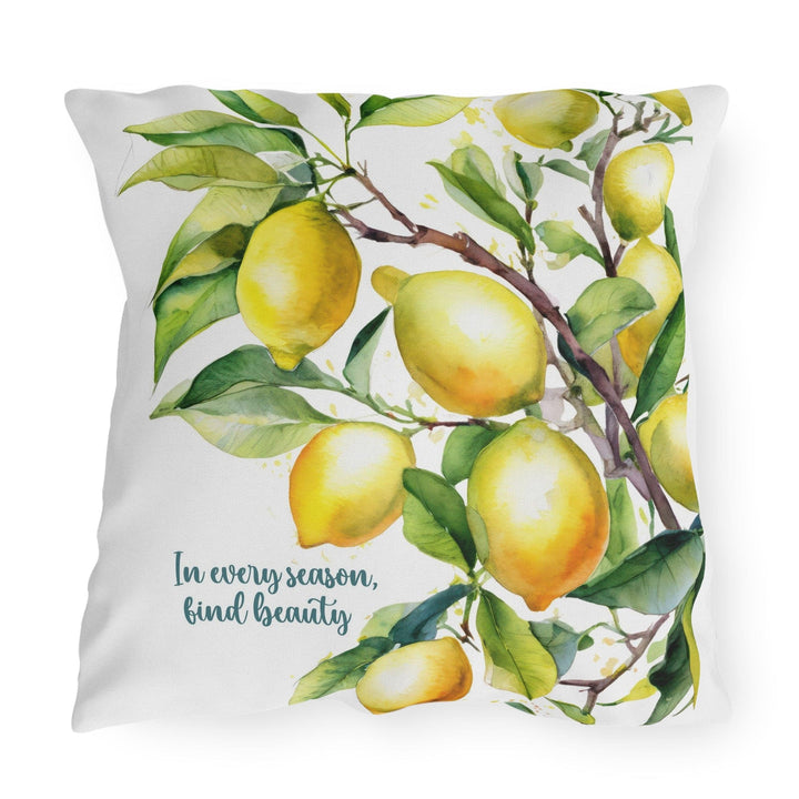 Decorative Indoor/outdoor Throw Pillow in Every Season Find Beauty Lemon Tree