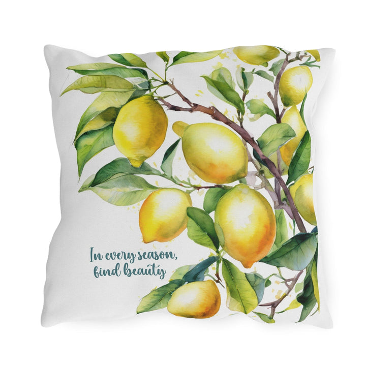 Decorative Indoor/outdoor Throw Pillow in Every Season Find Beauty Lemon Tree