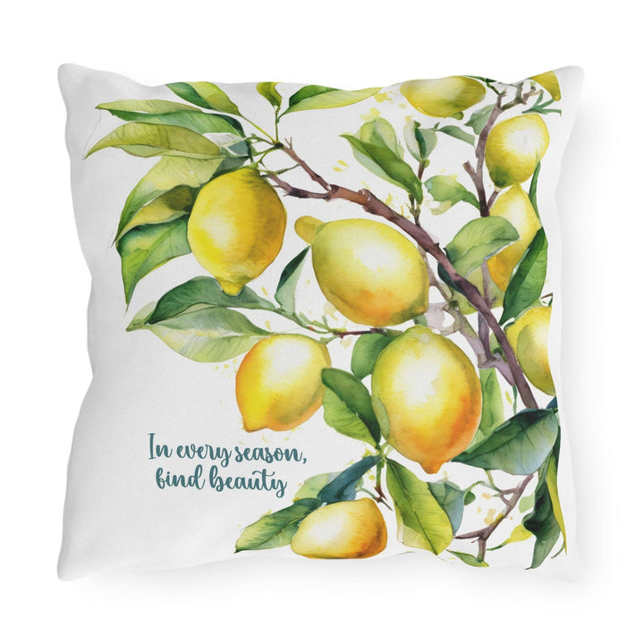 Decorative Indoor/outdoor Throw Pillow in Every Season Find Beauty Lemon Tree