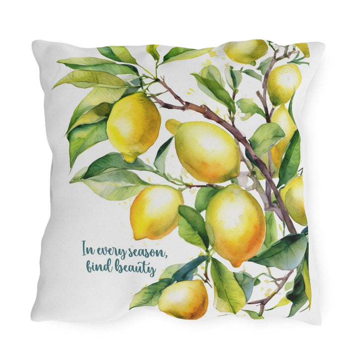 Decorative Indoor/outdoor Throw Pillow in Every Season Find Beauty Lemon Tree