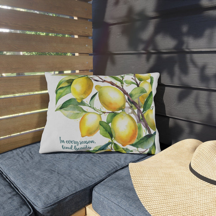 Decorative Indoor/outdoor Throw Pillow in Every Season Find Beauty Lemon Tree