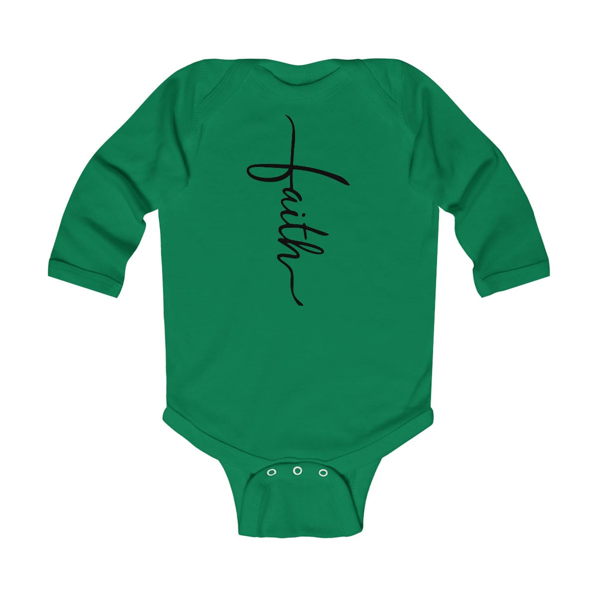 Infant Long Sleeve Bodysuit Faith Christian Inspiration - Childrens | Infant