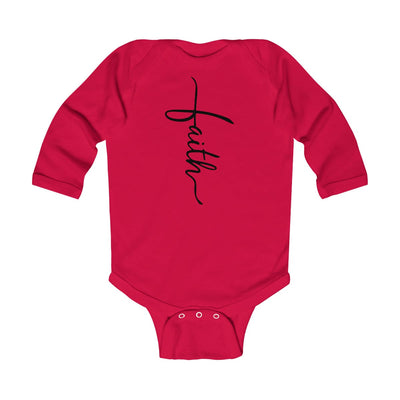 Infant Long Sleeve Bodysuit Faith Christian Inspiration - Childrens | Infant