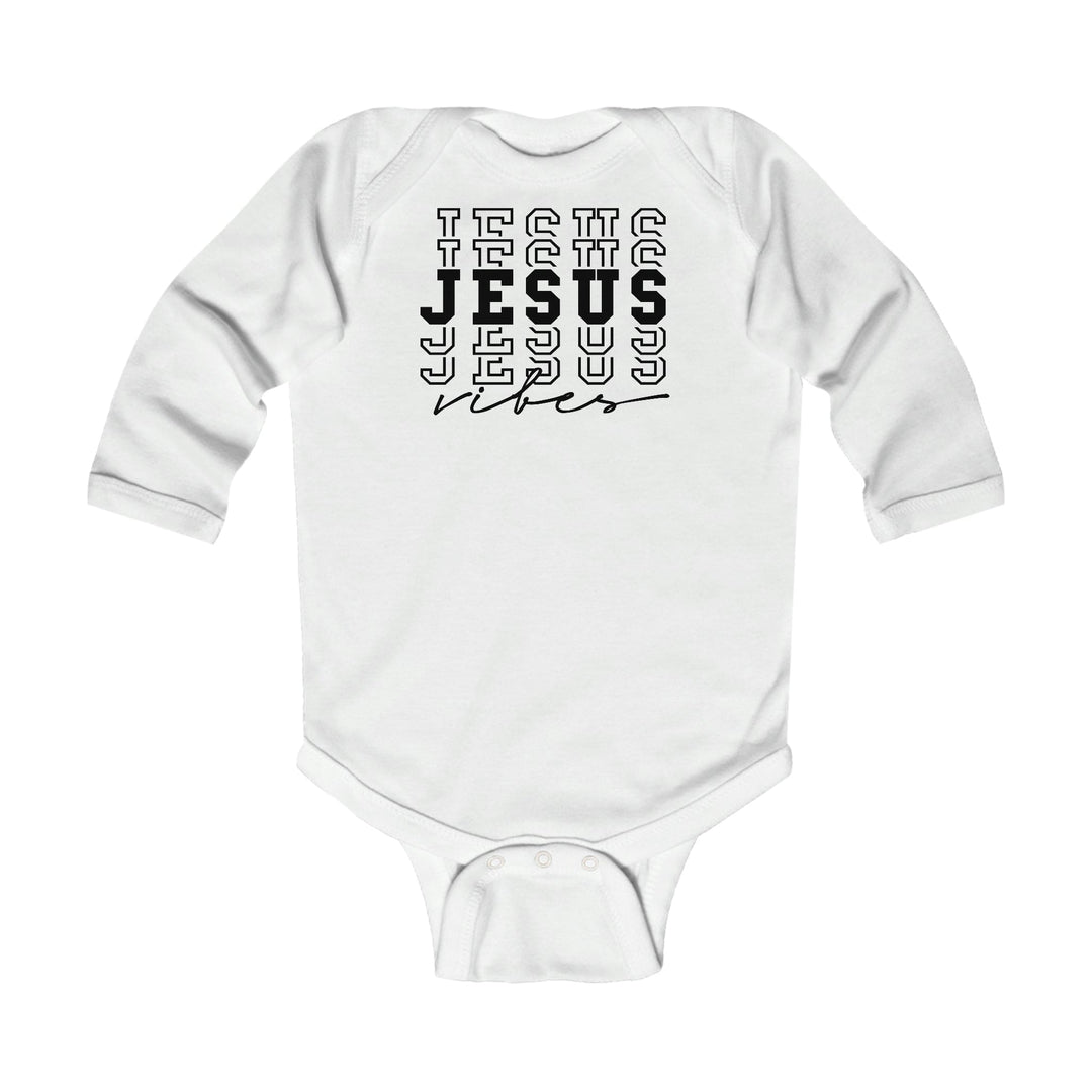 Infant Long Sleeve Bodysuit Jesus Vibes Christian Inspiration - Childrens