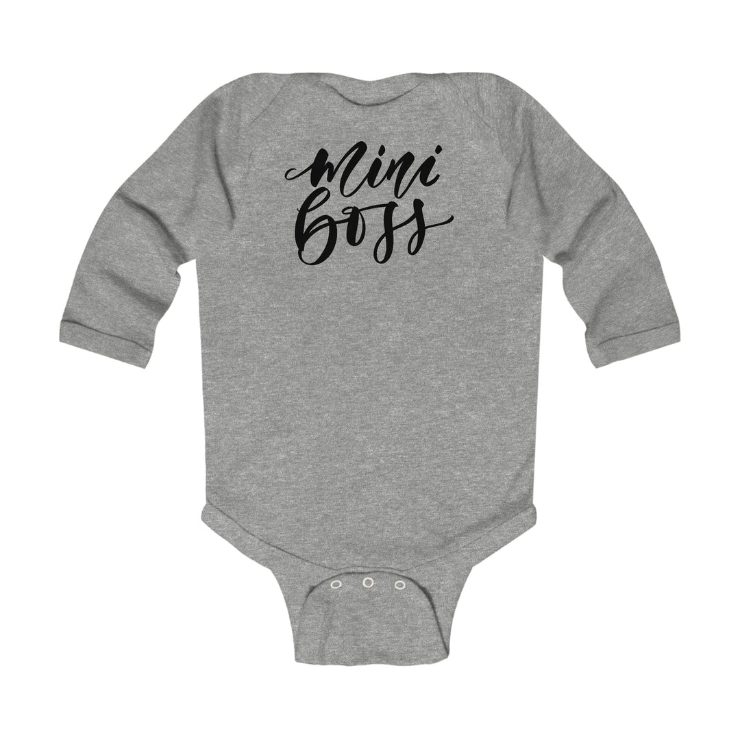 Infant Long Sleeve Bodysuit Mini Boss Print - Childrens | Infant | T-Shirts