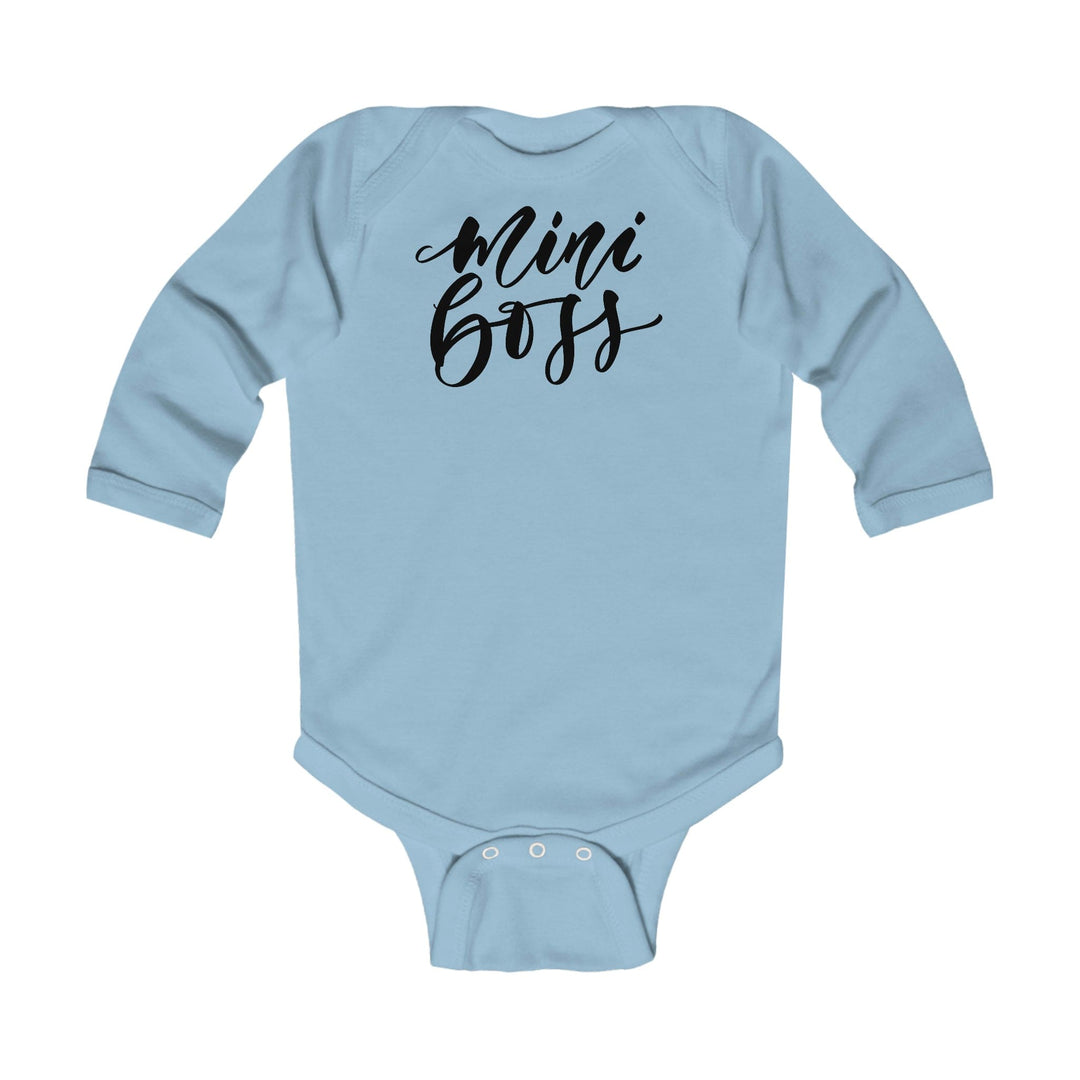 Infant Long Sleeve Bodysuit Mini Boss Print - Childrens | Infant | T-Shirts