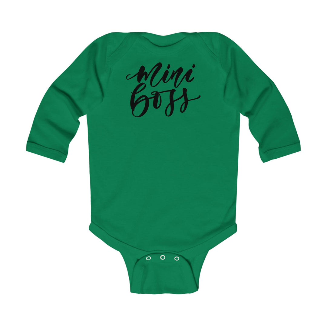 Infant Long Sleeve Bodysuit Mini Boss Print - Childrens | Infant | T-Shirts