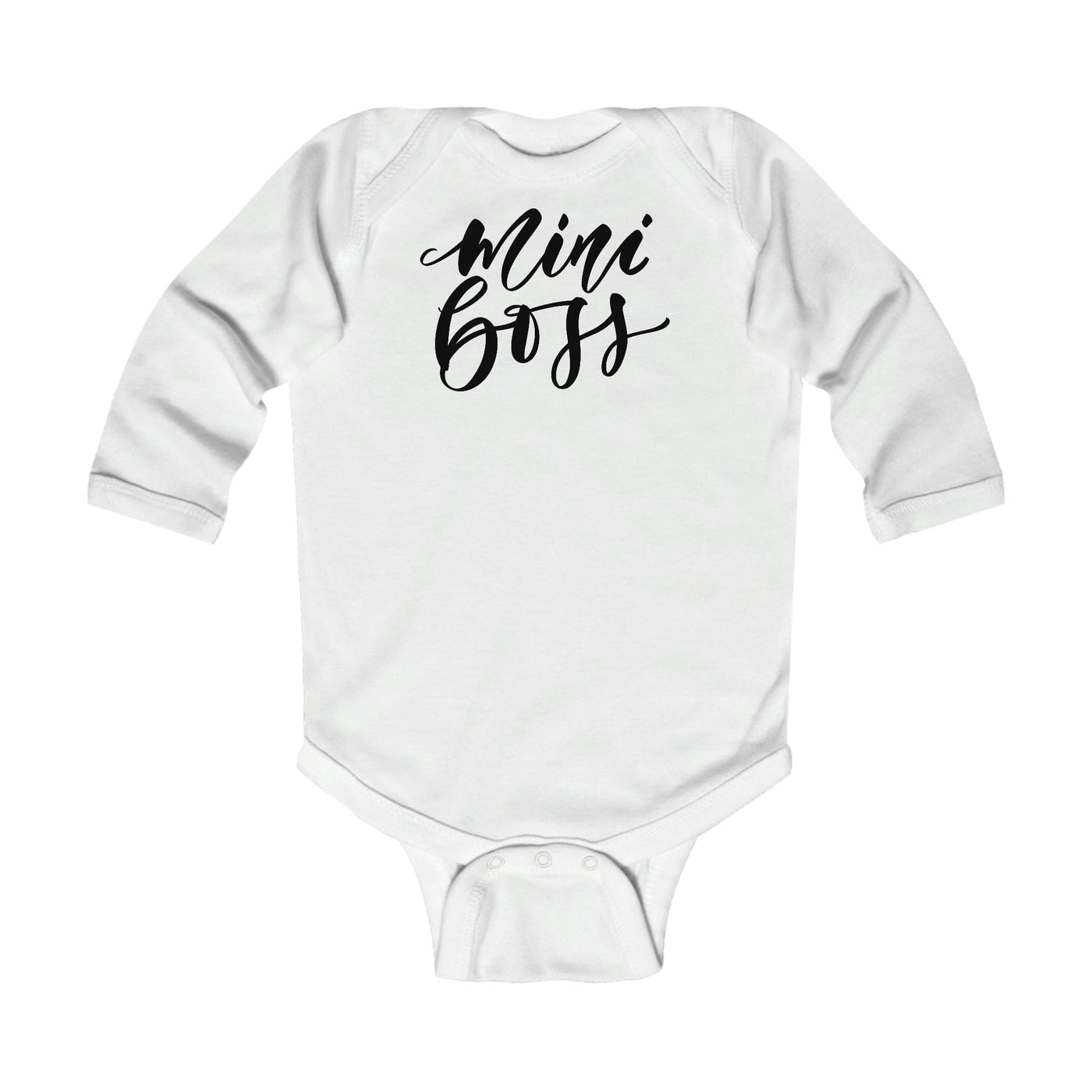 Infant Long Sleeve Bodysuit Mini Boss Print - Childrens | Infant | T-Shirts