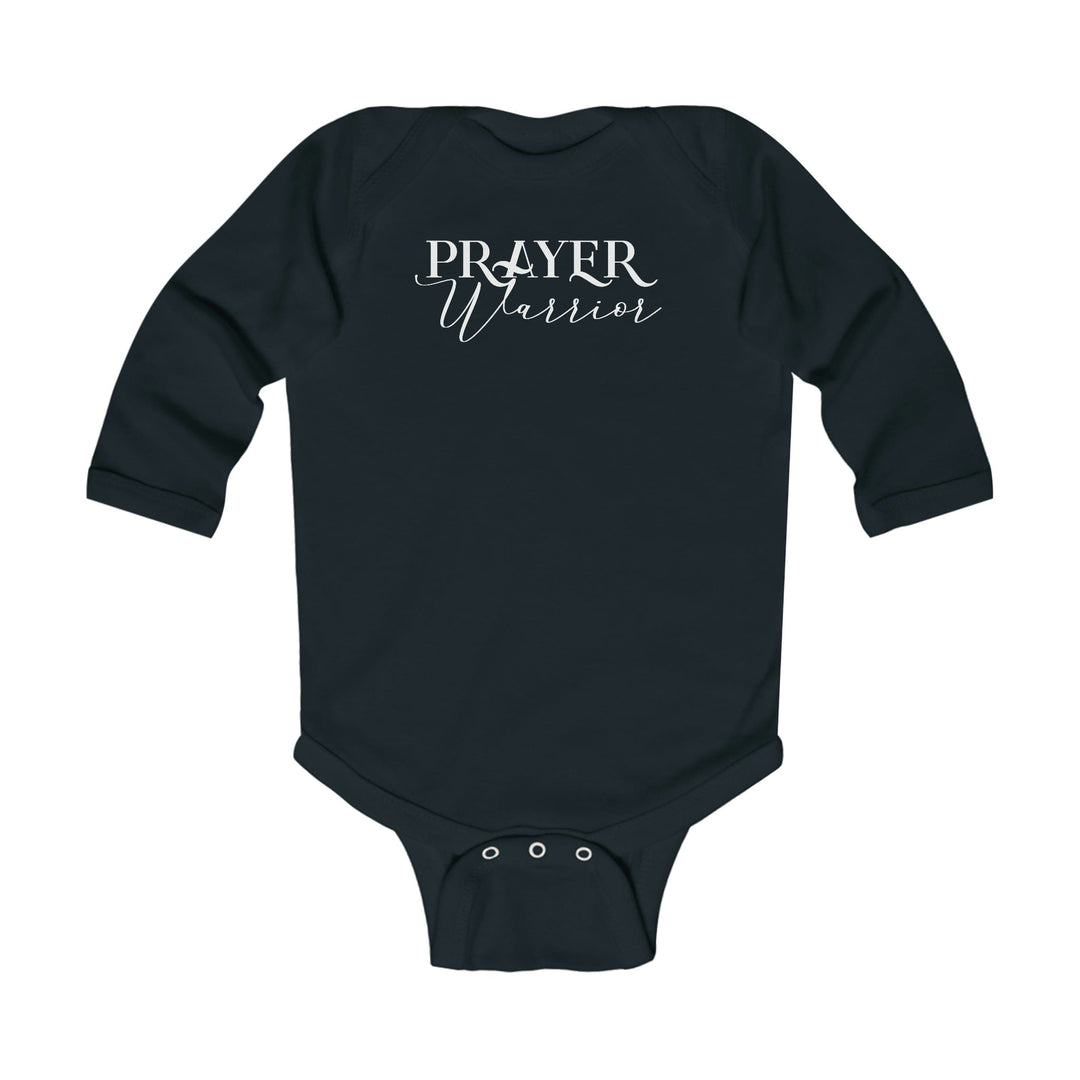 Infant Long Sleeve Bodysuit Prayer Warrior Christian Inspiration - Childrens