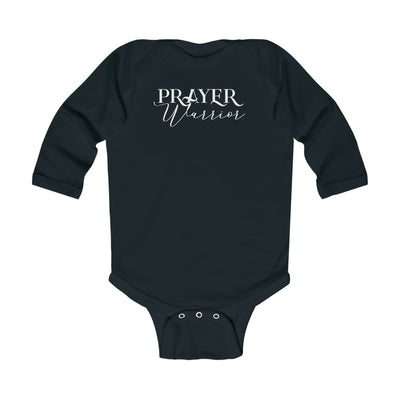 Infant Long Sleeve Bodysuit Prayer Warrior Christian Inspiration - Childrens