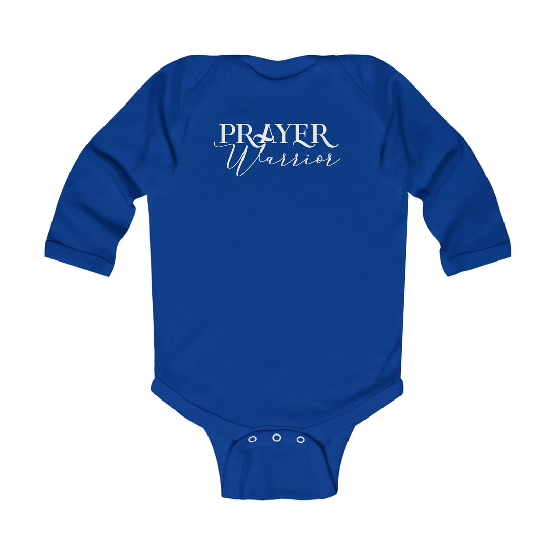 Infant Long Sleeve Bodysuit Prayer Warrior Christian Inspiration - Childrens