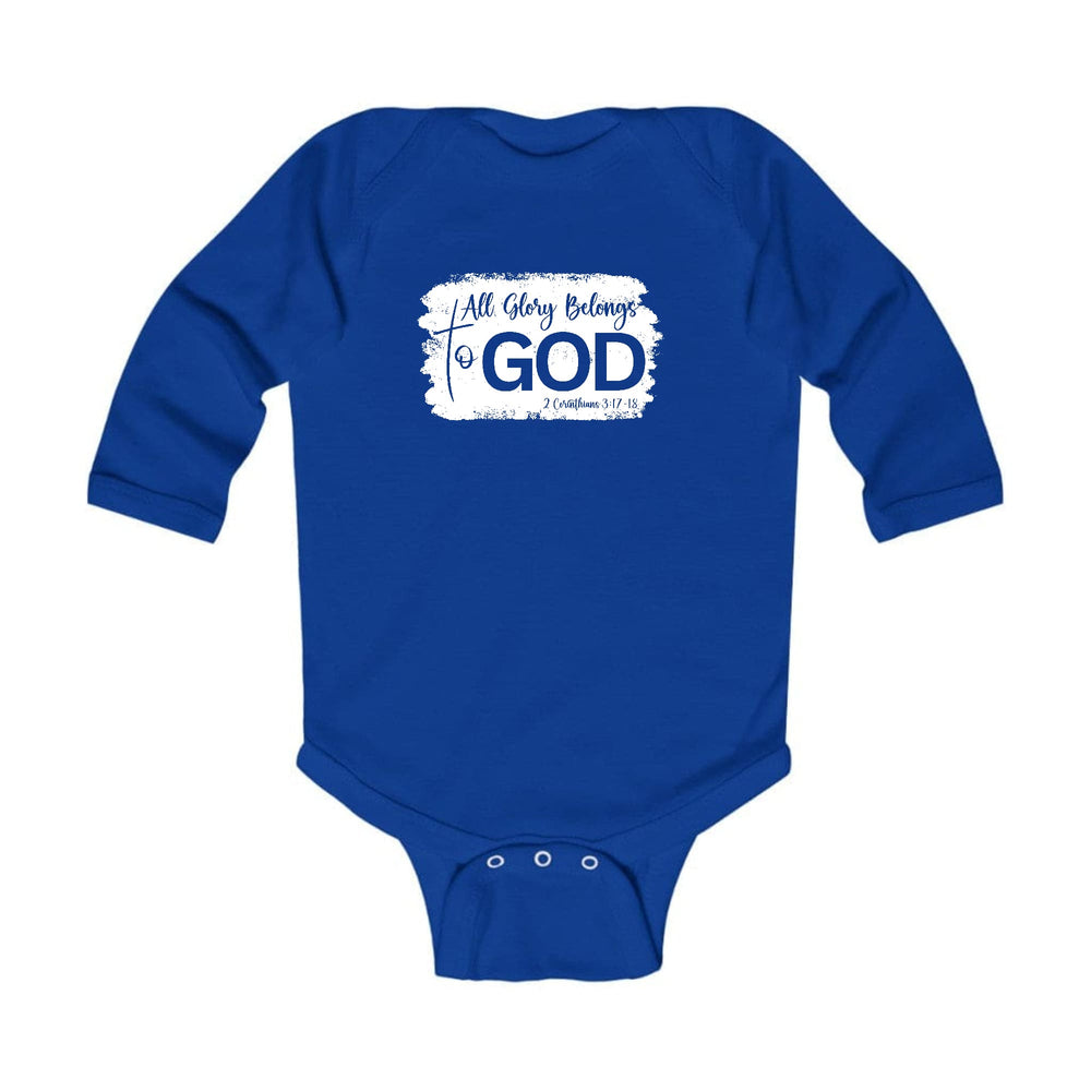 Infant Long Sleeve Graphic T-shirt All Glory Belongs to God - Childrens