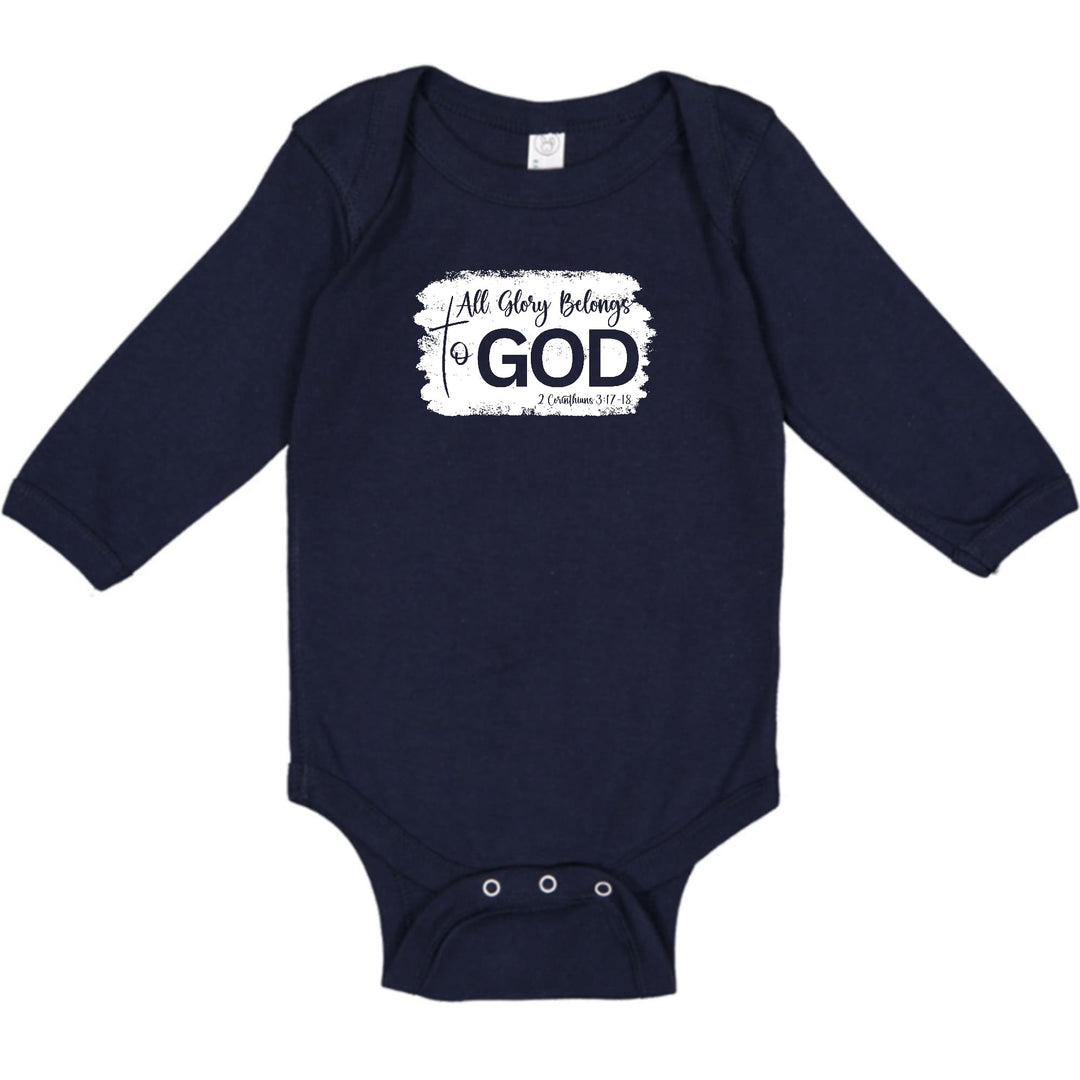 Infant Long Sleeve Graphic T-shirt All Glory Belongs to God - Childrens