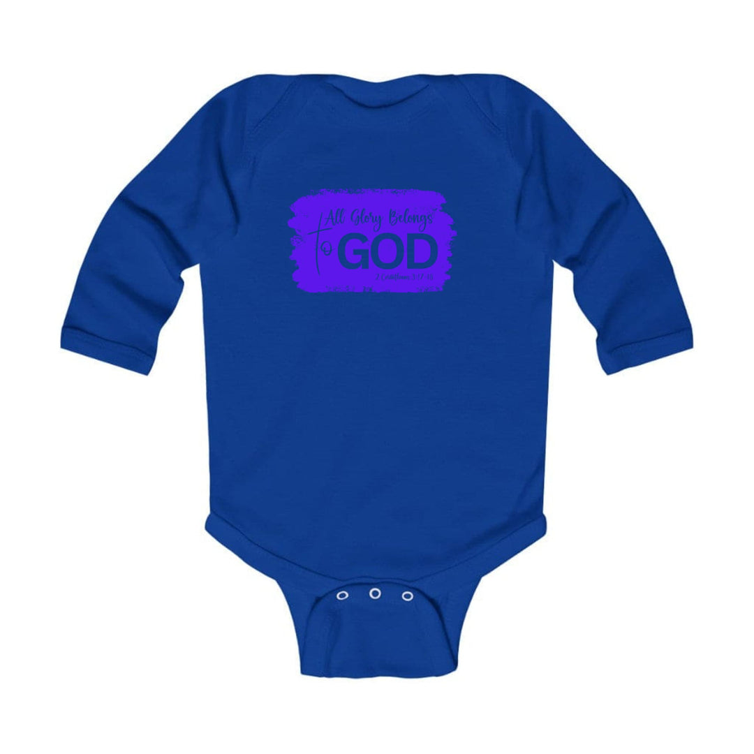 Infant Long Sleeve Graphic T-shirt All Glory Belongs to God Christian