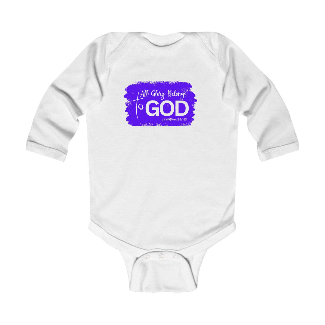 Infant Long Sleeve Graphic T-shirt All Glory Belongs to God Christian