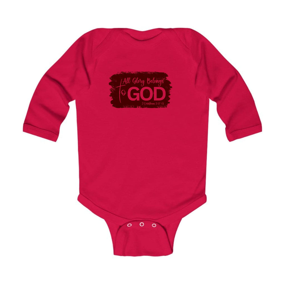 Infant Long Sleeve Graphic T-shirt All Glory Belongs to God Christian