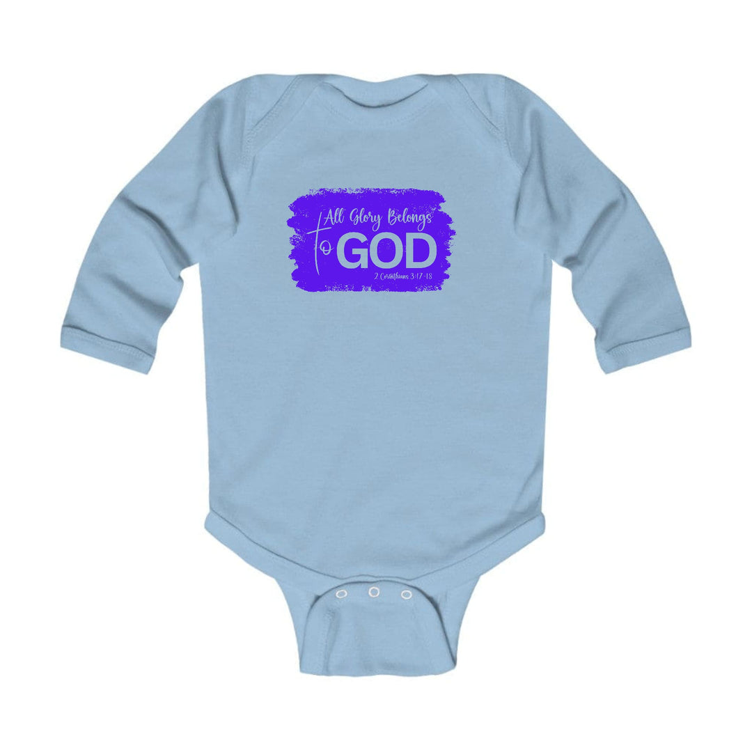 Infant Long Sleeve Graphic T-shirt All Glory Belongs to God Christian