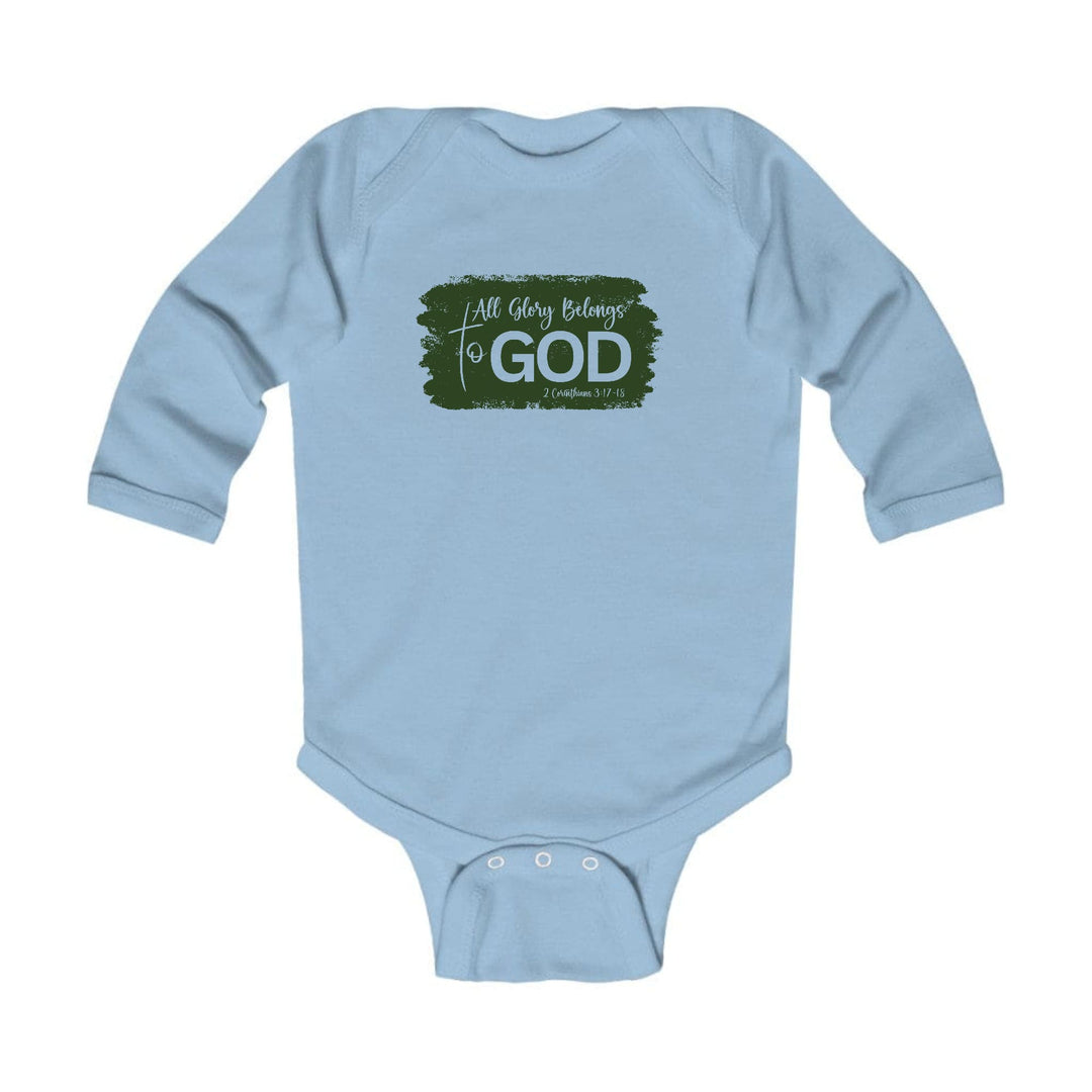 Infant Long Sleeve Graphic T-shirt All Glory Belongs to God Dark - Childrens