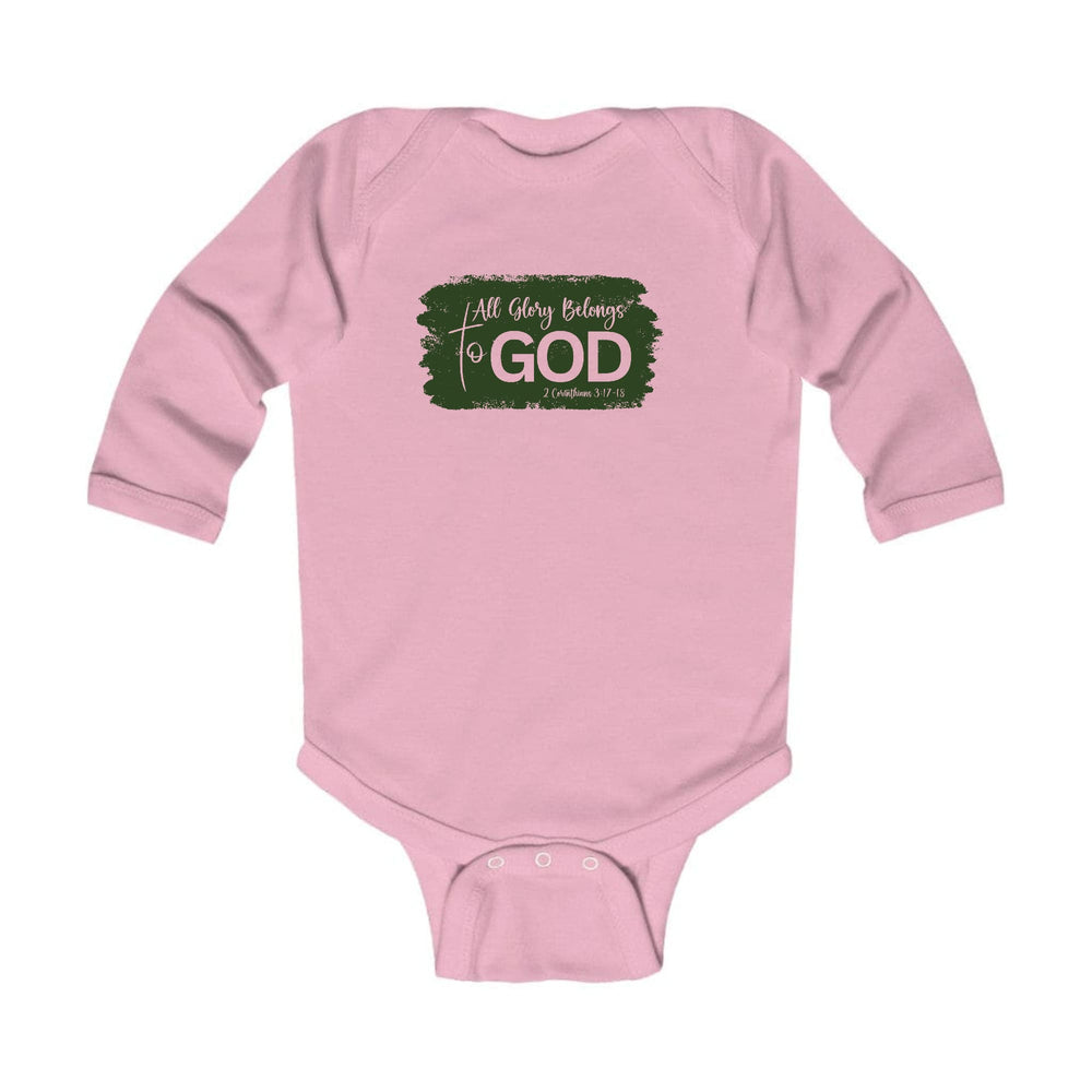 Infant Long Sleeve Graphic T-shirt All Glory Belongs to God Dark - Childrens