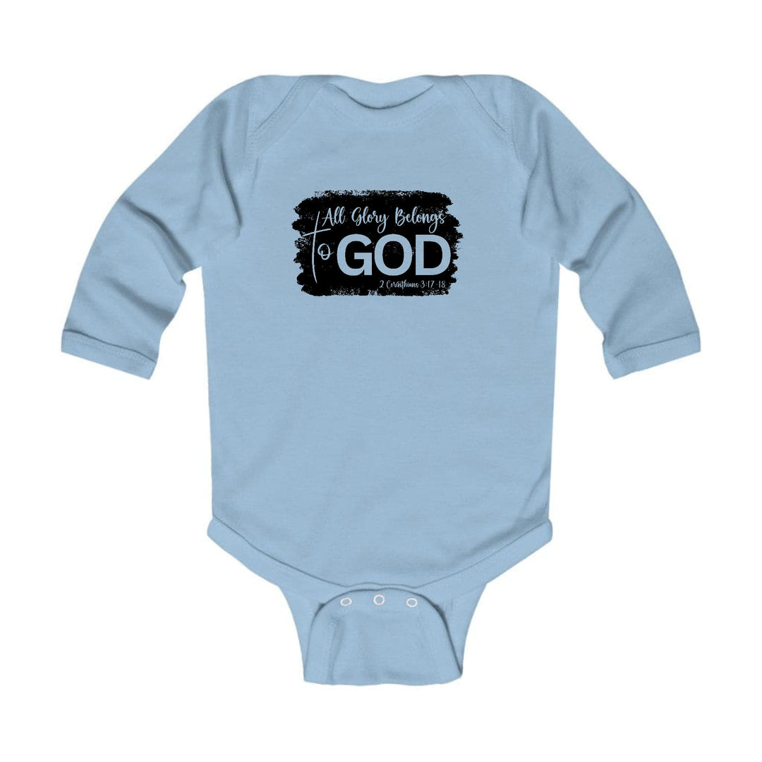 Infant Long Sleeve Graphic T-shirt All Glory Belongs to God Print - Childrens