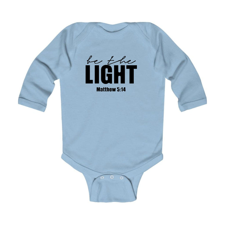 Infant Long Sleeve Graphic T-shirt be the Light Inspirational Art - Childrens