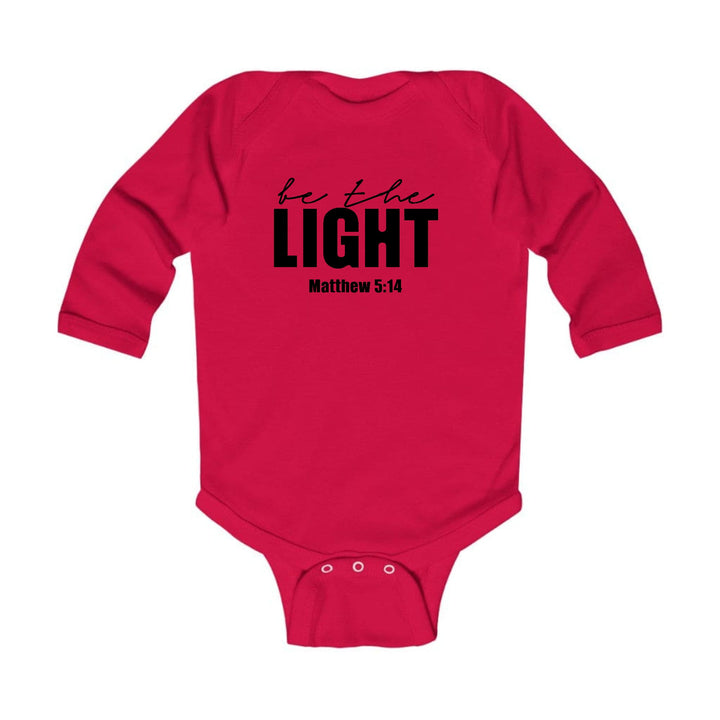 Infant Long Sleeve Graphic T-shirt be the Light Inspirational Art - Childrens