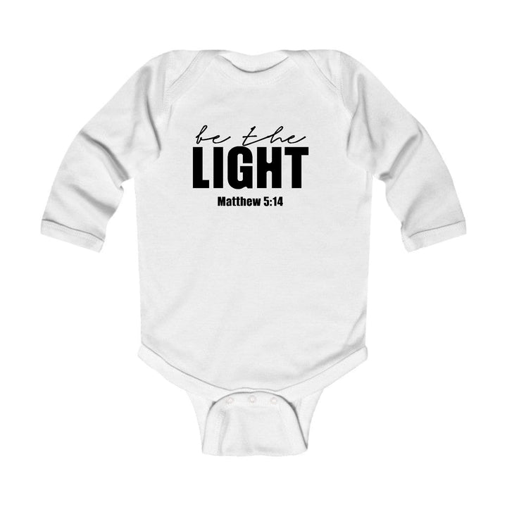 Infant Long Sleeve Graphic T-shirt be the Light Inspirational Art - Childrens