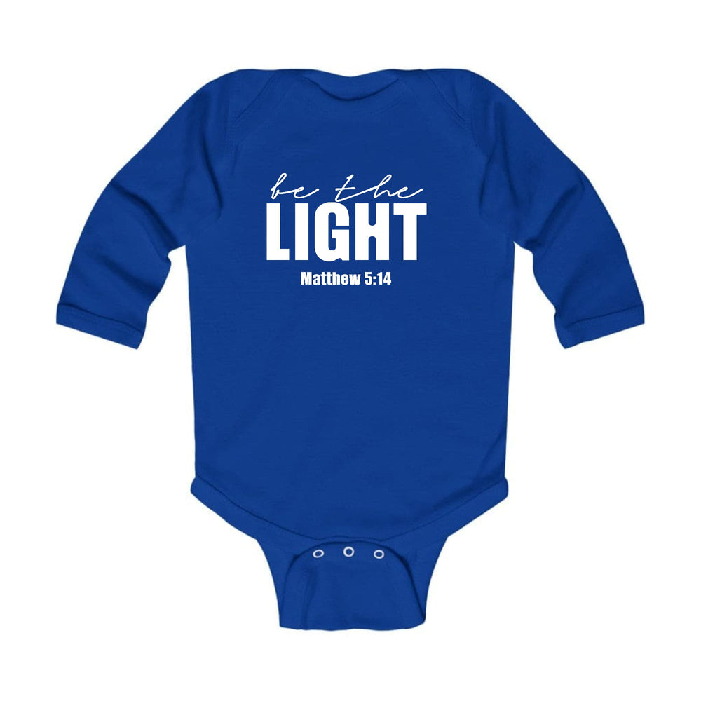 Infant Long Sleeve Graphic T-shirt be the Light Inspirational Art - Childrens