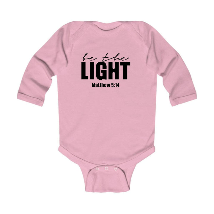 Infant Long Sleeve Graphic T-shirt be the Light Inspirational Art - Childrens