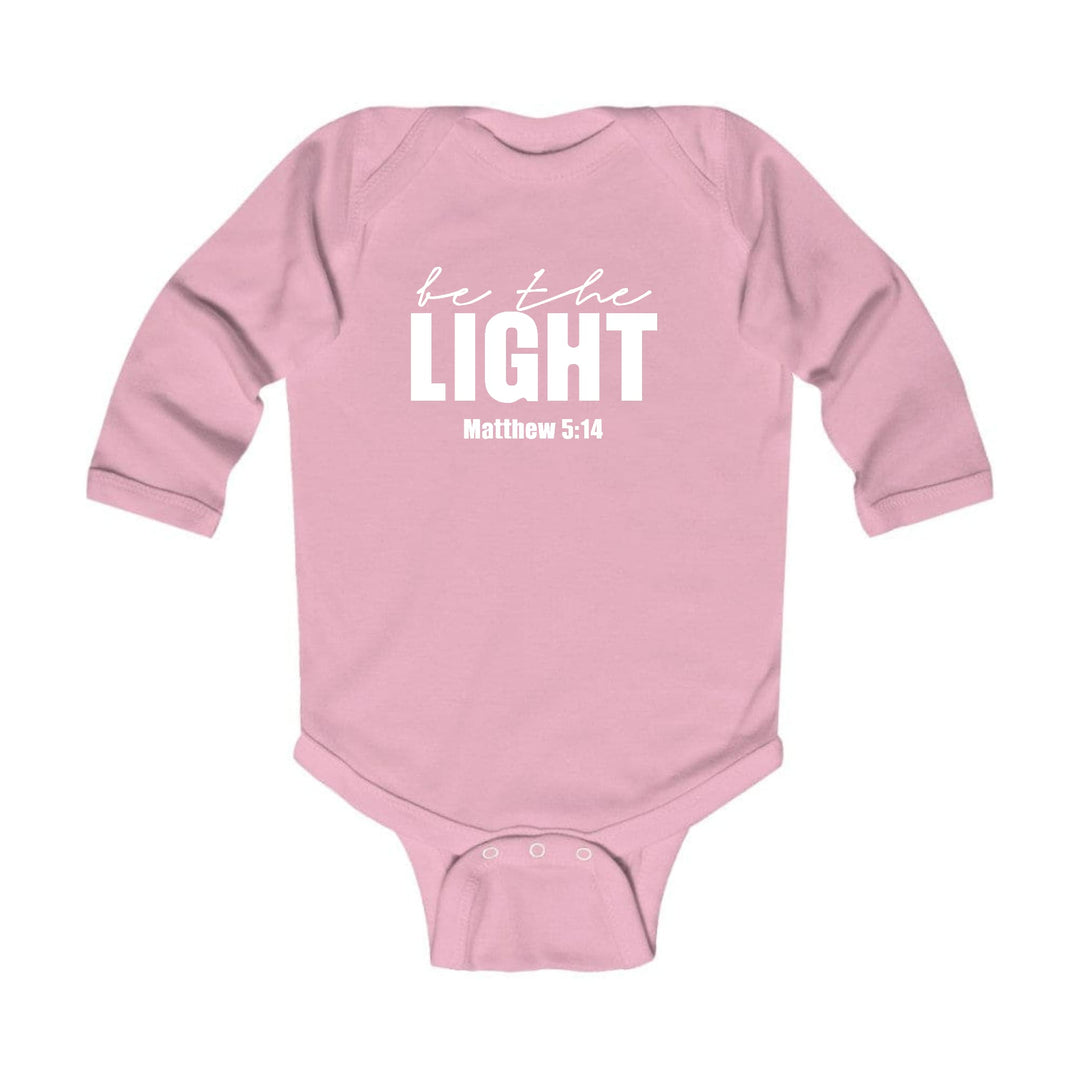 Infant Long Sleeve Graphic T-shirt be the Light Inspirational Art - Childrens