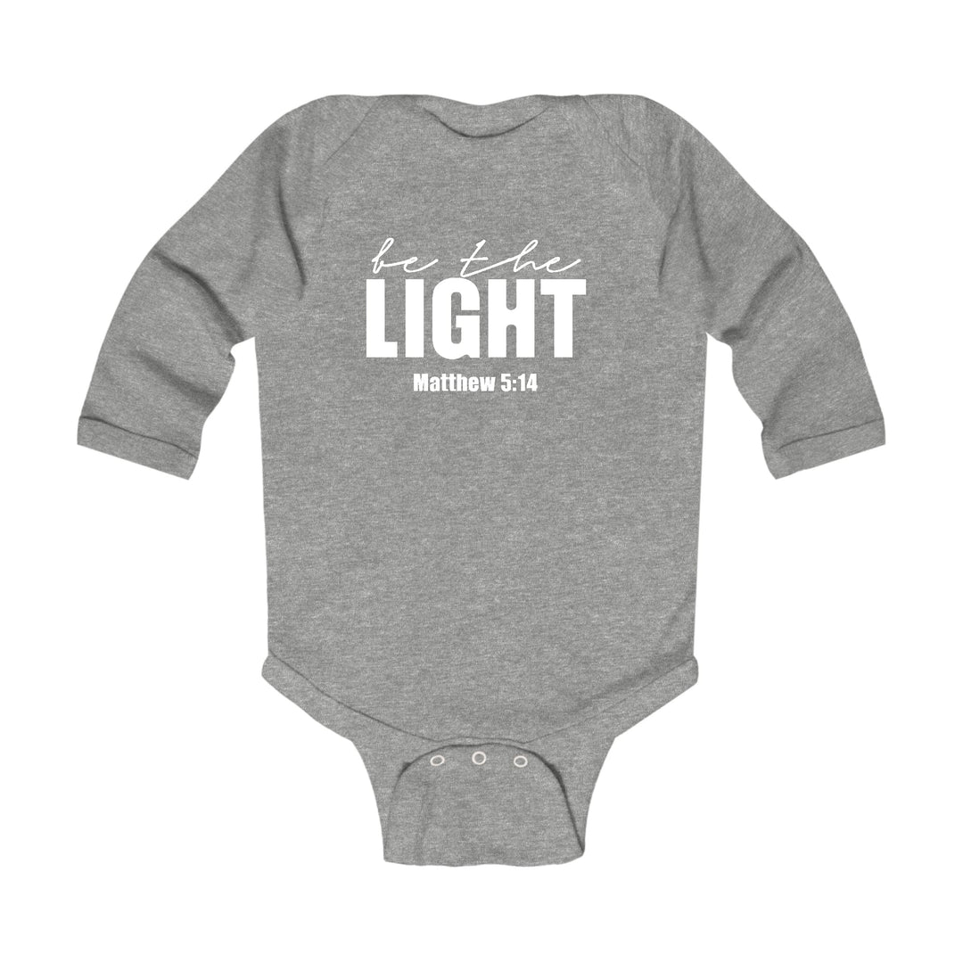 Infant Long Sleeve Graphic T-shirt be the Light Inspirational Art - Childrens