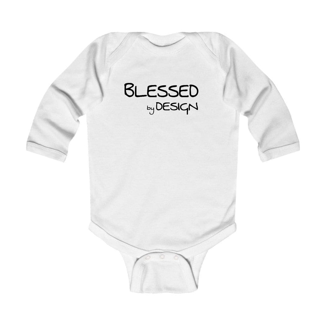 Infant Long Sleeve Graphic T-shirt Blessed by Design - Inspirational