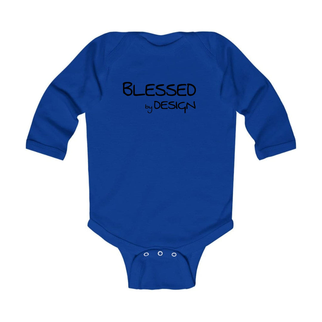 Infant Long Sleeve Graphic T-shirt Blessed by Design - Inspirational