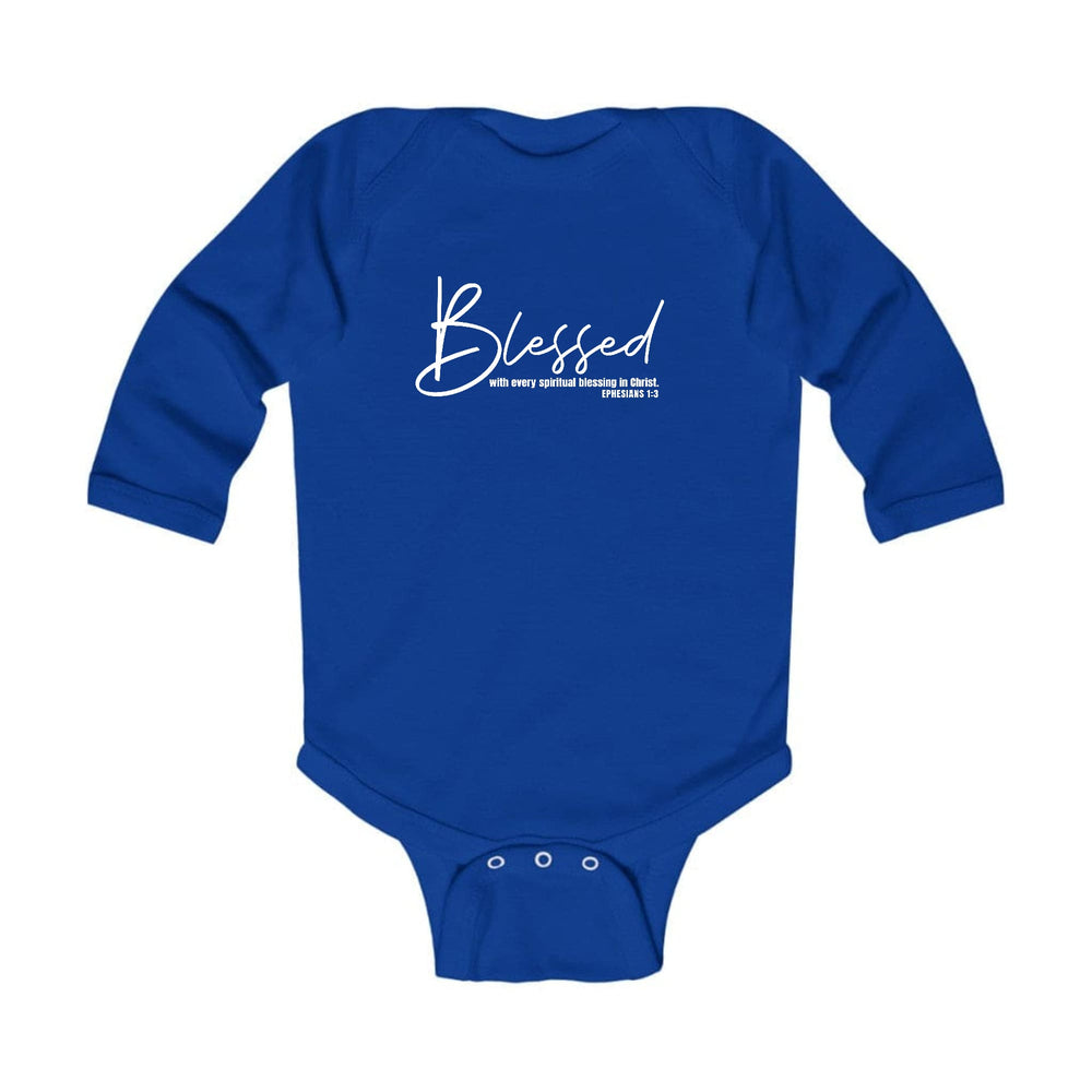 Infant Long Sleeve Graphic T-shirt Blessed with Every Spiritual - Childrens