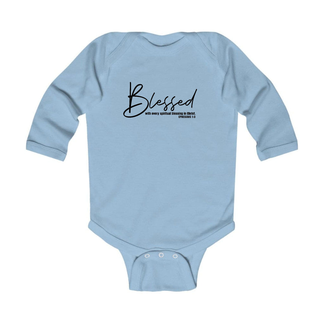 Infant Long Sleeve Graphic T-shirt Blessed with Every Spiritual - Childrens