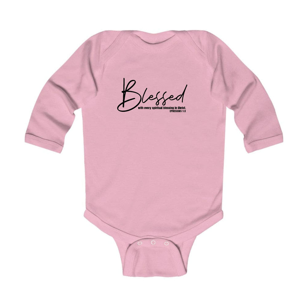 Infant Long Sleeve Graphic T-shirt Blessed with Every Spiritual - Childrens