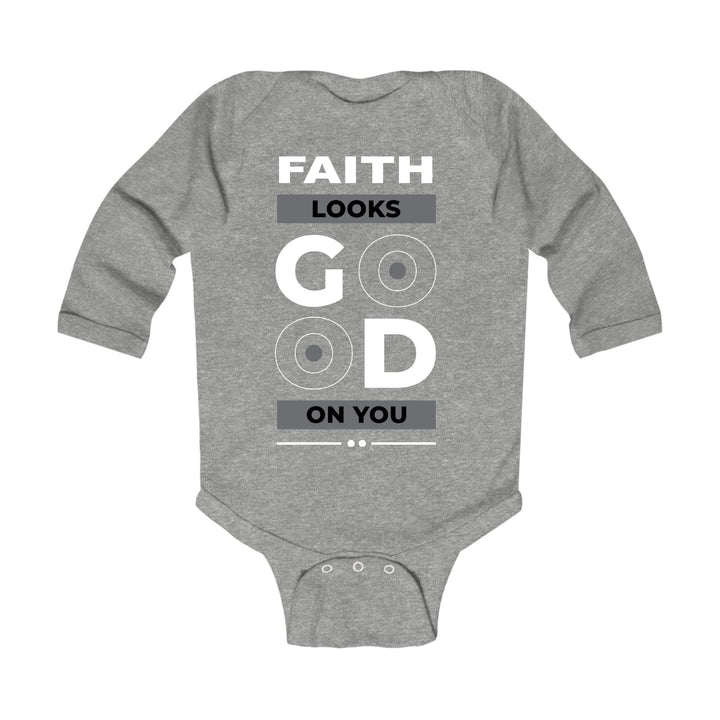 Infant Long Sleeve Graphic T-shirt Faith Looks Good - Childrens | Infant