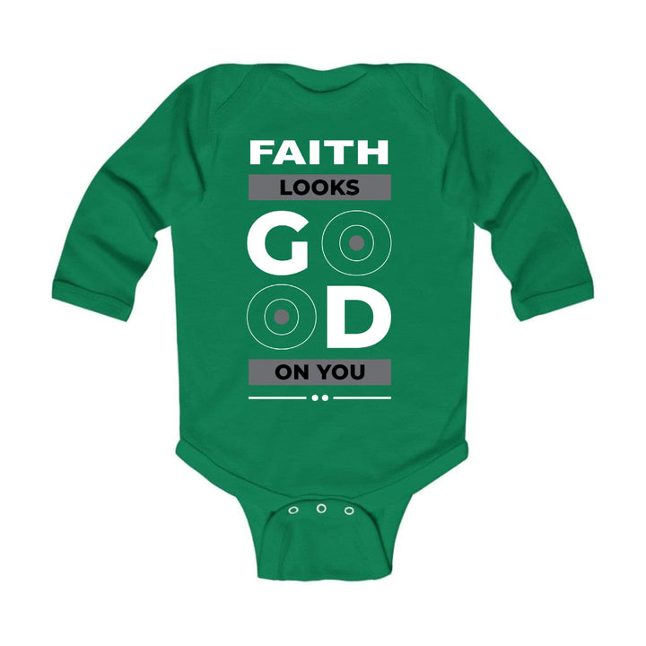 Infant Long Sleeve Graphic T-shirt Faith Looks Good - Childrens | Infant